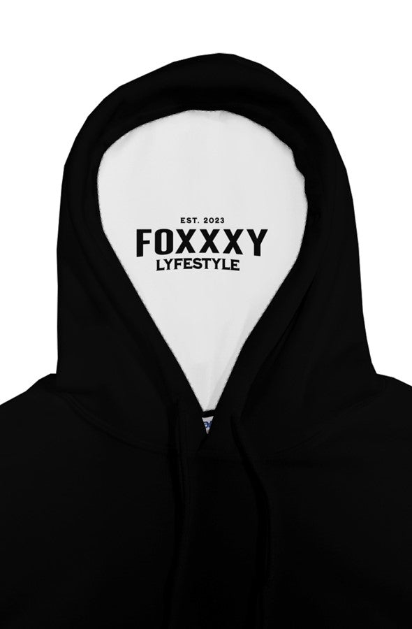 All Black Foxxxy Lyfestyle Pullover Hoodie