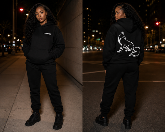 All Black Foxxxy Lyfestyle Pullover Hoodie