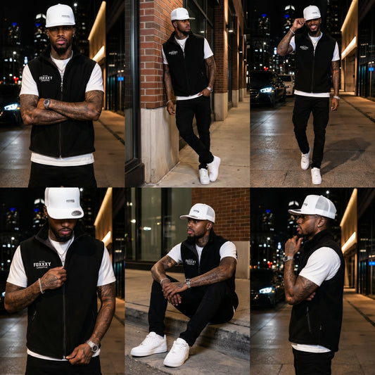 Foxxxy Lyfestyle Signature Fleece Vest | Premium Unisex Full-Zip Layer