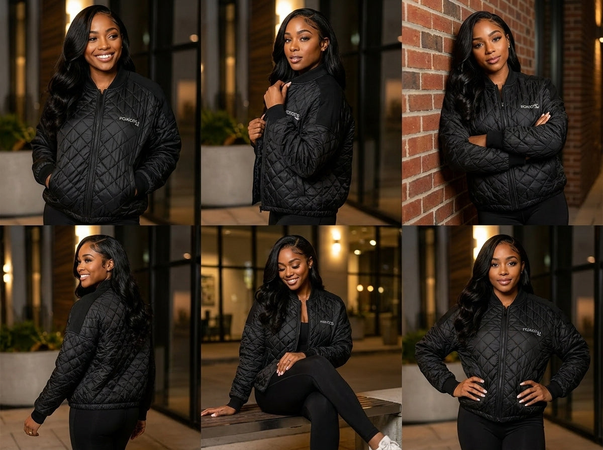 Womens Boxy Quilted Jacket
